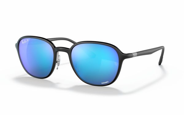 Ray-Ban Chromance Sunglasses RB 4341-CH 601-S/A1 Lens Size 51 Frame Shape Square Lens Color Blue Polarized for Unisex