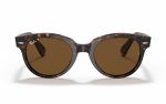 Ray-Ban Orion Sunglasses RB 2199 902/57 Lens Size 52 Frame Shape Round Lens Color Polarized Brown for Unisex