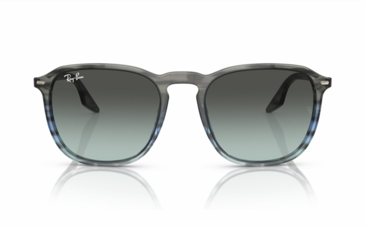 Ray-Ban Sunglasses RB 2203 1391/GK Lens Size 52 Square Frame Shape Lens Color Blue Black Unisex