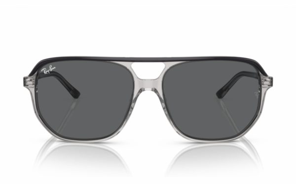 Ray-Ban Bill One Sunglasses RB 2205 1396/B1 Lens Size 60 Frame Shape Hexagon Lens Color Gray for Unisex
