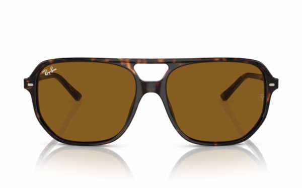 Ray-Ban Bill One Sunglasses RB 2205 902/33 Lens Size 60 Frame Shape Hexagon Lens Color Brown for Unisex