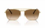 Ray-Ban New Caravan Sunglasses RB 3636 001/51 Lens Size 58 Frame Shape Square Lens Color Brown For Unisex