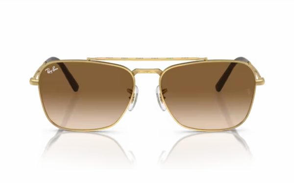 Ray-Ban New Caravan Sunglasses RB 3636 001/51 Lens Size 58 Frame Shape Square Lens Color Brown For Unisex