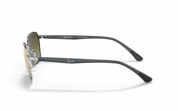 Ray-Ban Chromance Sunglasses RB 3664-CH 003/6O Lens Size 50 Frame Shape Square Lens Color Green Polarized for Unisex