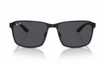 Ray-Ban Sunglasses RB 3721 186/87 Lens Size 59 Square Frame Shape Lens Color Gray for Unisex