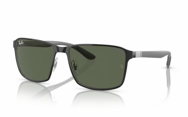 Ray-Ban Sunglasses RB 3721 9144/71 Lens Size 59 Frame Shape Square Lens Color Green For Unisex