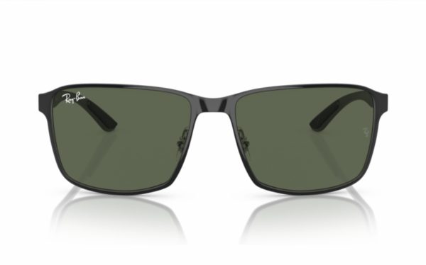 Ray-Ban Sunglasses RB 3721 9144/71 Lens Size 59 Frame Shape Square Lens Color Green For Unisex
