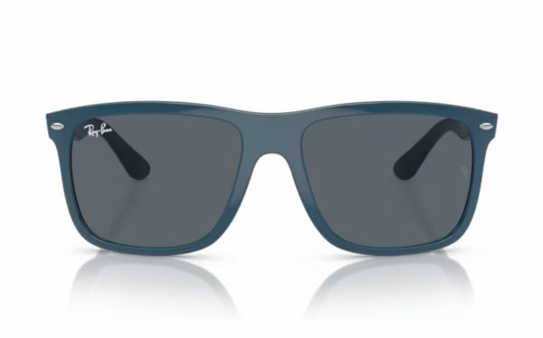 Ray-Ban Boyfriend Two Sunglasses RB 4547 6717/R5 Lens Size 60 Frame Shape Square Lens Color Blue Unisex