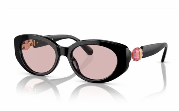 Swarovski Sunglasses SK 6002 100105 Lens Size 53 Frame Shape Oval Lens Color Pink For Women