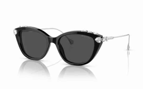 Swarovski Sunglasses SK 6010 103887 Lens Size 53 Frame Shape Cat Eye Lens Color Gray for Women