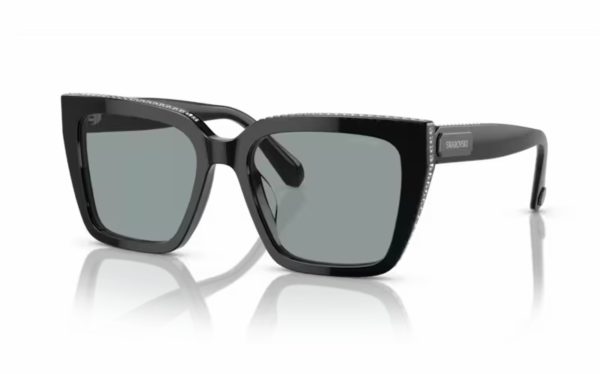 Swarovski Sunglasses SK 6013 10101 Lens Size 54 Frame Shape Square Lens Color Gray for Women