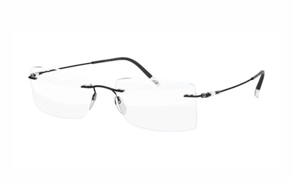 Silhouette Eyeglasses 5500 9140, lens size 51, frame shape rectangular for unisex