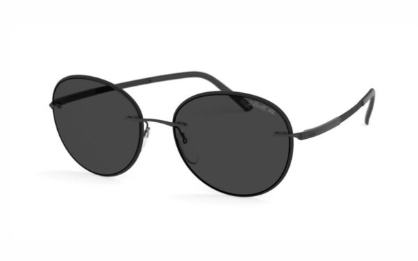 Silhouette Sunglasses 8720 9240 Round Frame Shape Lens Color Polarized Gray for Unisex