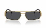 Versace Sunglasses VE 2257 1002/87 Lens Size 60 Frame Shape Rectangle Lens Color Gray for Men