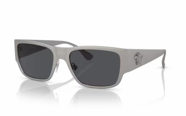 Versace Sunglasses VE 2262 1262/87 Lens Size 56 Frame Shape Square Lens Color Gray for Men