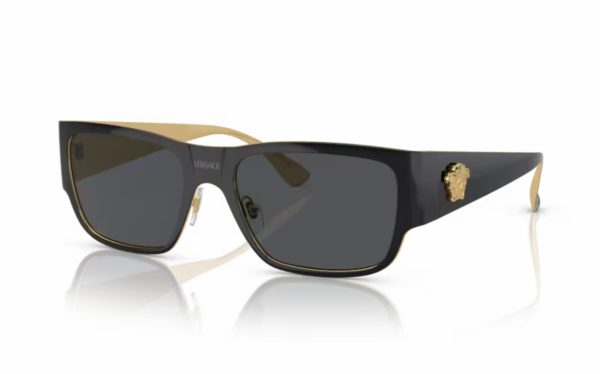 Versace Sunglasses VE 2262 1433/87 Lens Size 56 Frame Shape Square Lens Color Gray for Men