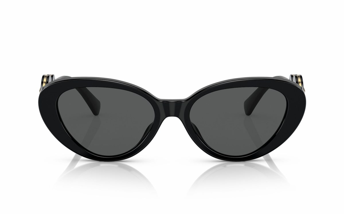 Versace Sunglasses VE 4433-U GB1/87 Lens Size 54 Frame Shape Cat Eye Lens Color Gray for Women