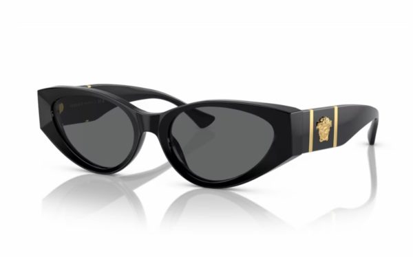 Versace Sunglasses VE 4454 GB1/87 Lens Size 55 Frame Shape Cat Eye Lens Color Gray for Women