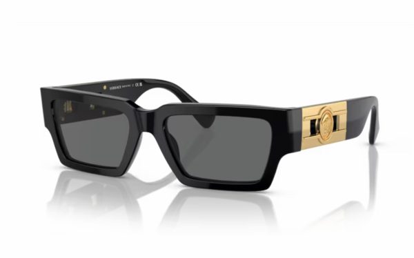Versace Sunglasses VE 4459 GB1/87 Lens Size 54 Frame Shape Rectangle Lens Color Gray for Unisex
