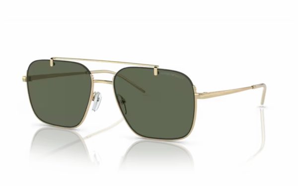 Emporio Armani Sunglasses EA 2150 3013/71 Lens Size 57 Frame Shape Rectangle Lens Color Green for Men