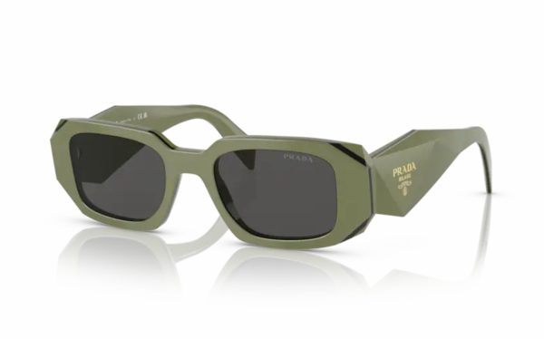 Prada Sunglasses PR 17WS 13N-5S0 Lens Size 49 Frame Shape Rectangle Lens Color Gray for Women