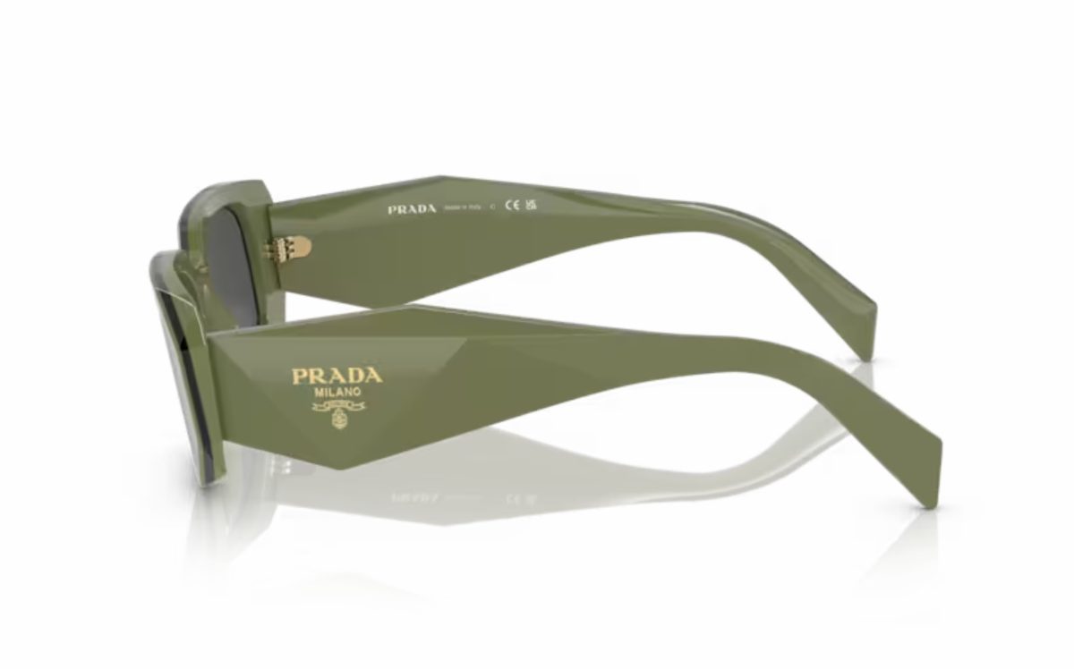 Prada Sunglasses PR 17WS 13N-5S0 Lens Size 49 Frame Shape Rectangle Lens Color Gray for Women