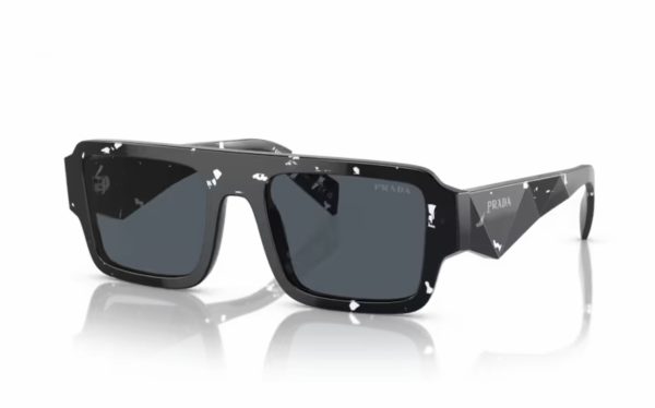 Prada Sunglasses PR A05S 15O-70B Lens Size 53 Frame Shape Rectangle Lens Color Gray for Men