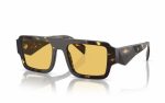 Prada Sunglasses PR A05S 16O-10C Lens Size 53 Frame Shape Rectangle Lens Color Yellow for Men