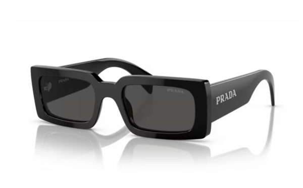 Prada Sunglasses PR A07S 1AB5S0 Lens Size 52 Frame Shape Square Lens Color Gray for Women
