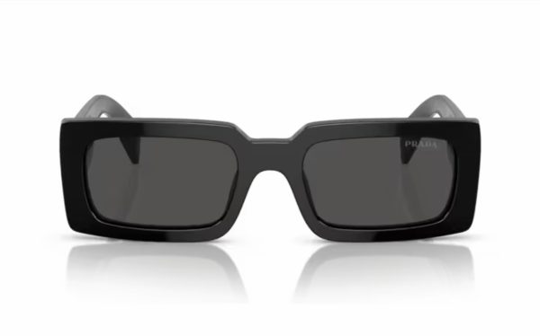 Prada Sunglasses PR A07S 1AB5S0 Lens Size 52 Frame Shape Square Lens Color Gray for Women