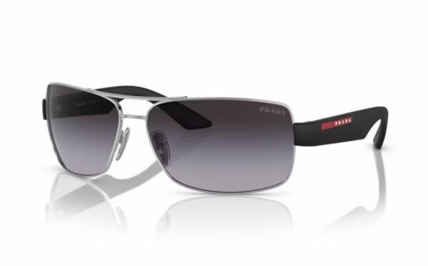 Prada Sunglasses PS 50ZS 1BC-09U Lens Size 64 Square Frame Shape Lens Color Gray for Men