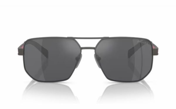 Prada Sunglasses PS 51ZS 19K-60A Lens Size 59 Frame Shape Aviator Lens Color Silver For Men