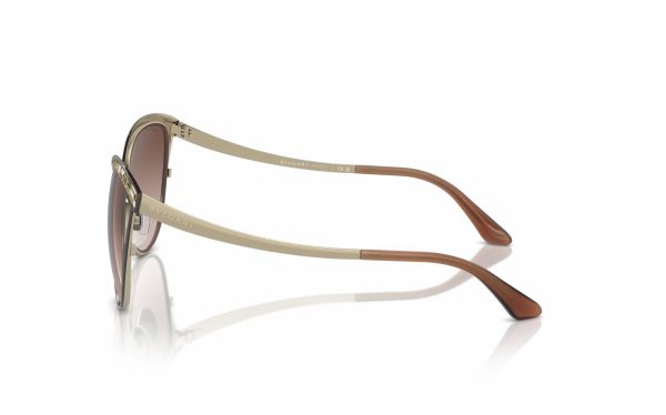 Bvlgari Sunglasses BV 6083 2030/13 Lens Size 56 Frame Shape Cat Eye Lens Color Brown For Women