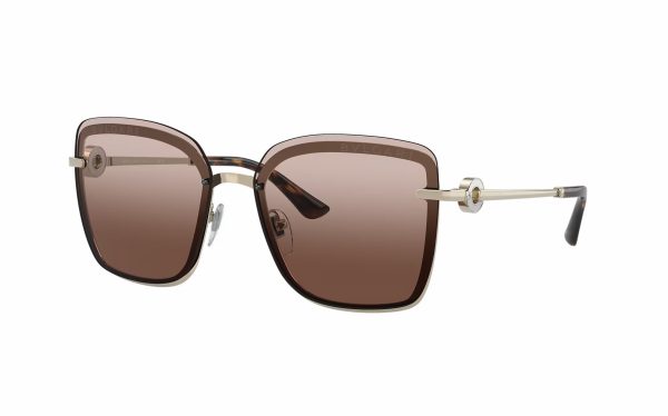 Bvlgari Sunglasses BV 6151-B 278/13 Lens Size 59 Frame Shape Square Lens Color Brown for Women