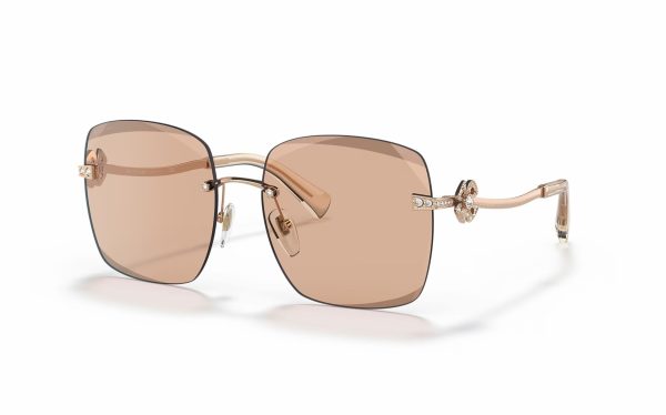 Bvlgari Sunglasses BV 6173-B 2014/M8 Lens Size 58 Frame Shape Square Lens Color Gold for Women