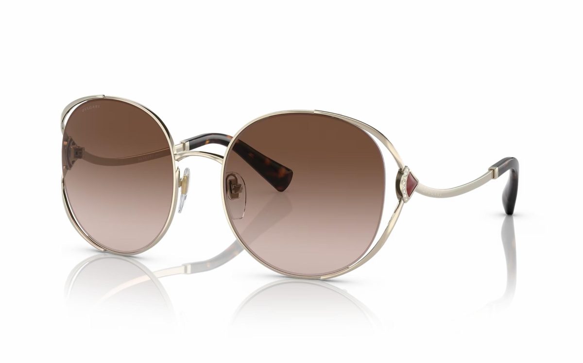 Bvlgari Sunglasses BV 6181-B 278/13 Lens Size 57 Frame Shape Round Lens Color Brown for Women