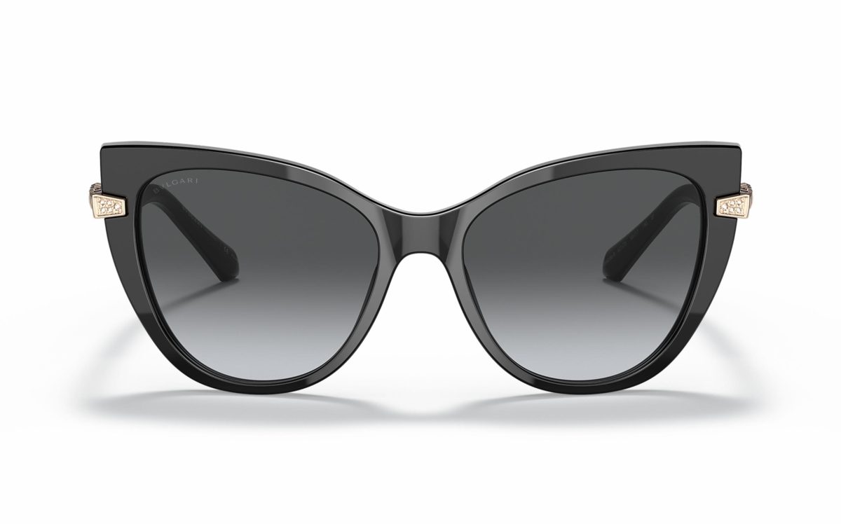 Bvlgari Sunglasses BV 8236-B 501/T3 Lens Size 55 Frame Shape Cat Eye Lens Color Gray Polarized for Women