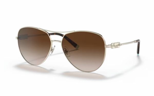 Tiffany Sunglasses TF 3083-B 6021/3B Lens Size 59 Frame Shape Aviator Lens Color Brown for Women
