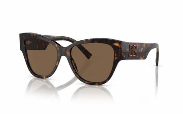 Dolce & Gabbana Sunglasses DG 4449 502/73 Lens Size 54 Frame Shape Butterfly Lens Color Brown for Women
