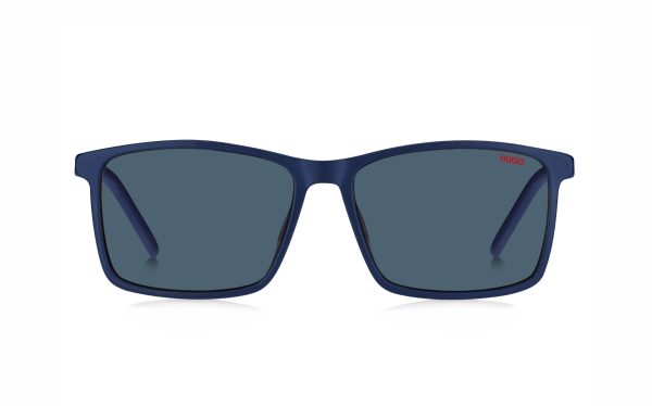نظارة شمسية هوغو بوس HUG 1099/S FLLKU حجم العدسة 56 شكل الاطار مستطيل لون العدسة أزرق رجالي
