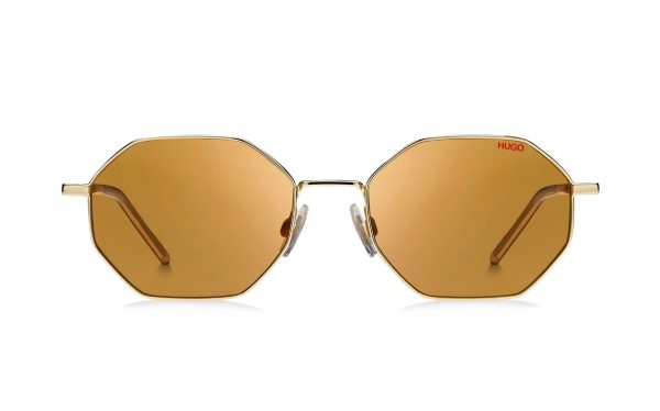 Hugo Boss Sunglasses HUG 1118/S DYGVP Lens Size 55 Frame Shape Round Lens Color Gold for Men