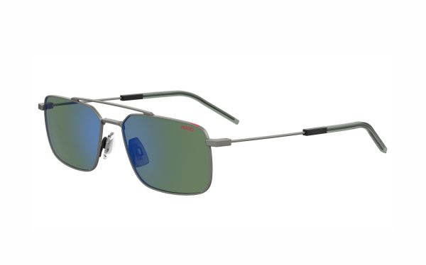 Hugo Boss Sunglasses HUG 1119/S 5MOHZ Lens Size 58 Frame Shape Aviator Lens Color Blue Green for Men