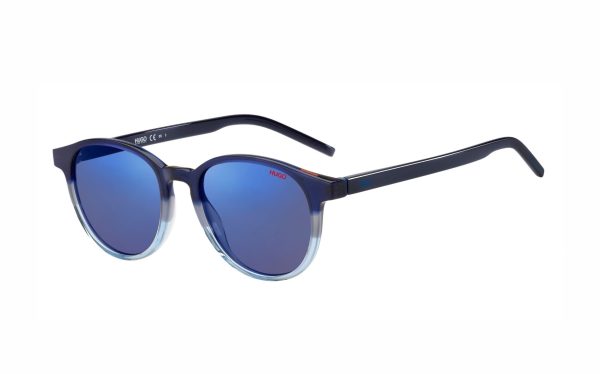 Hugo Boss Sunglasses HUG 1127/S ZX9XT Lens Size 52 Frame Shape Round Lens Color Blue for Men