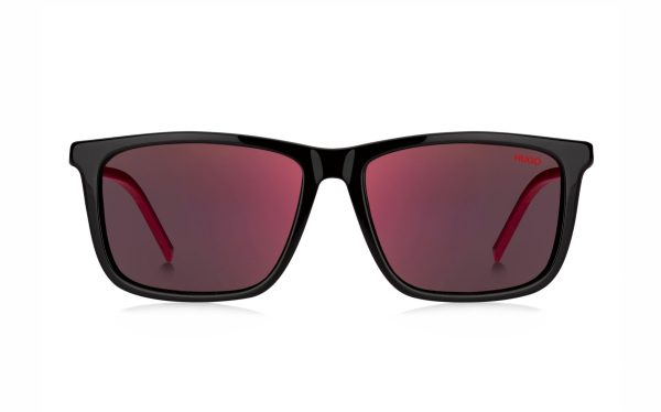 نظارة شمسية هوغو بوس HUG 1139/S 807AO حجم العدسة 56 شكل الاطار مستطيل لون العدسة أحمر رجالي