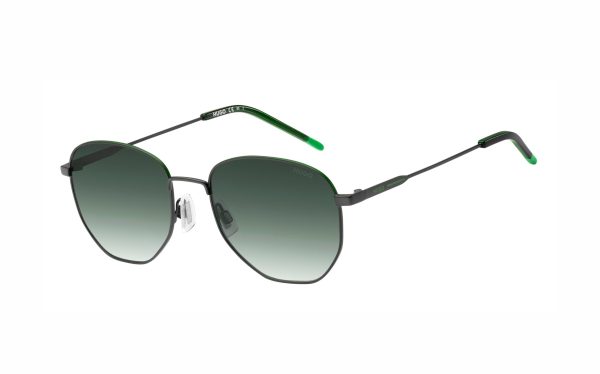 نظارة شمسية هوغو بوس HUG 1178/S 3OL9K حجم العدسة 55 شكل الاطار سداسي لون العدسة أخضر رجالي