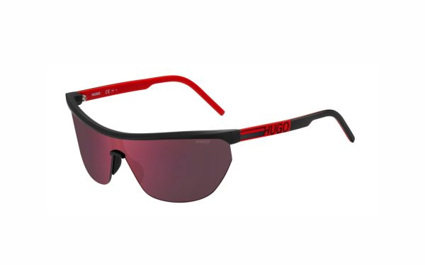 Hugo Boss Sunglasses HUG 1188/S 003AO Lens Size 99 Frame Shape Curved Lens Color Red for Men