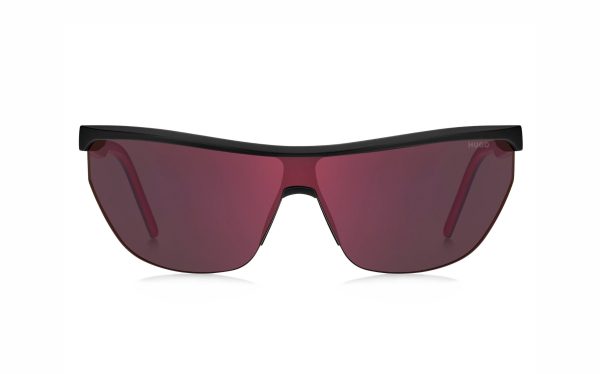 نظارة شمسية هوغو بوس HUG 1188/S 003AO حجم العدسة 99 شكل الاطار منحني لون العدسة أحمر رجالي