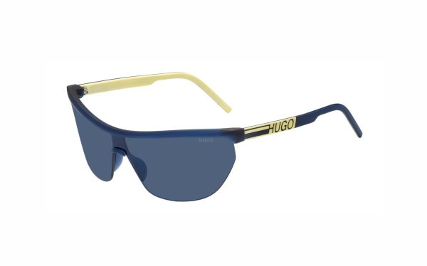 نظارة شمسية هوغو بوس HUG 1188/S FLLKU حجم العدسة 99 شكل الاطار منحني لون العدسة أزرق رجالي