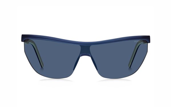 Hugo Boss Sunglasses HUG 1188/S FLLKU Lens Size 99 Frame Shape Curved Lens Color Blue for Men