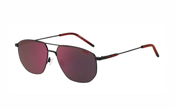 نظارة شمسية هوغو بوس HUG 1207/S 003/AO حجم العدسة 58 شكل الاطار افياتور لون العدسة أحمر رجالي